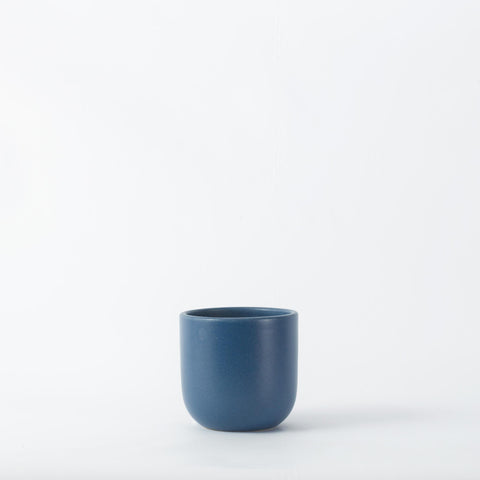 Inky Blue Earthenware 14cm Pot