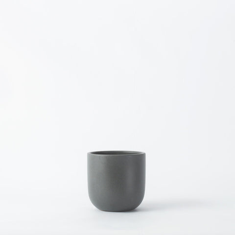 Graphite Earthenware 14cm Pot