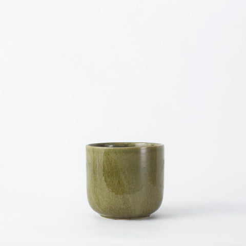 Olive Green Nine Gloss 19cm Pot